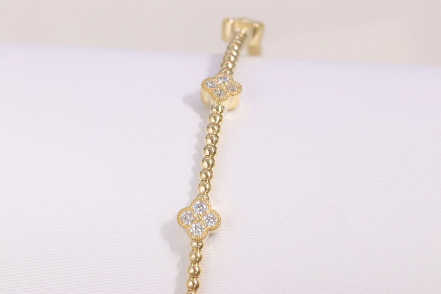 14K Yellow Gold Diamond Bangle