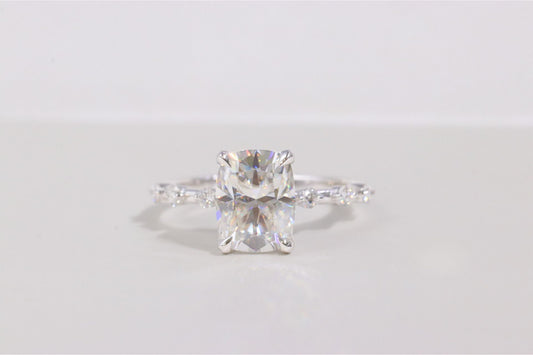 14K Lab-Grown Diamond Engagement Ring 3.0 CT Center Stone